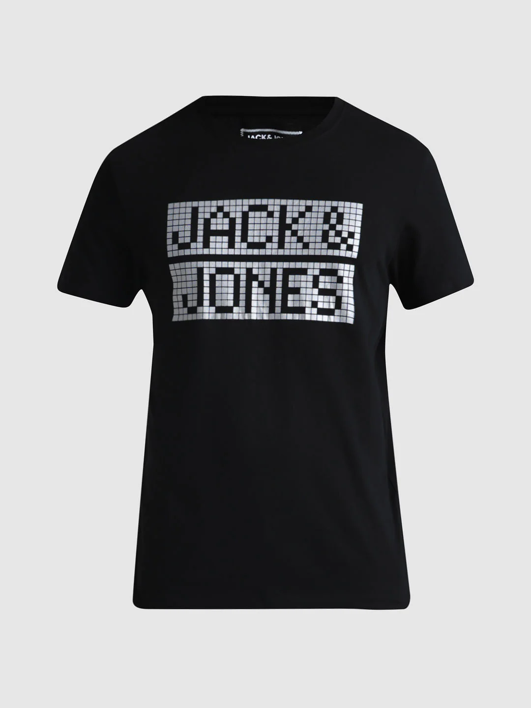 Black Logo Print Crew Neck T-shirt - Image 7
