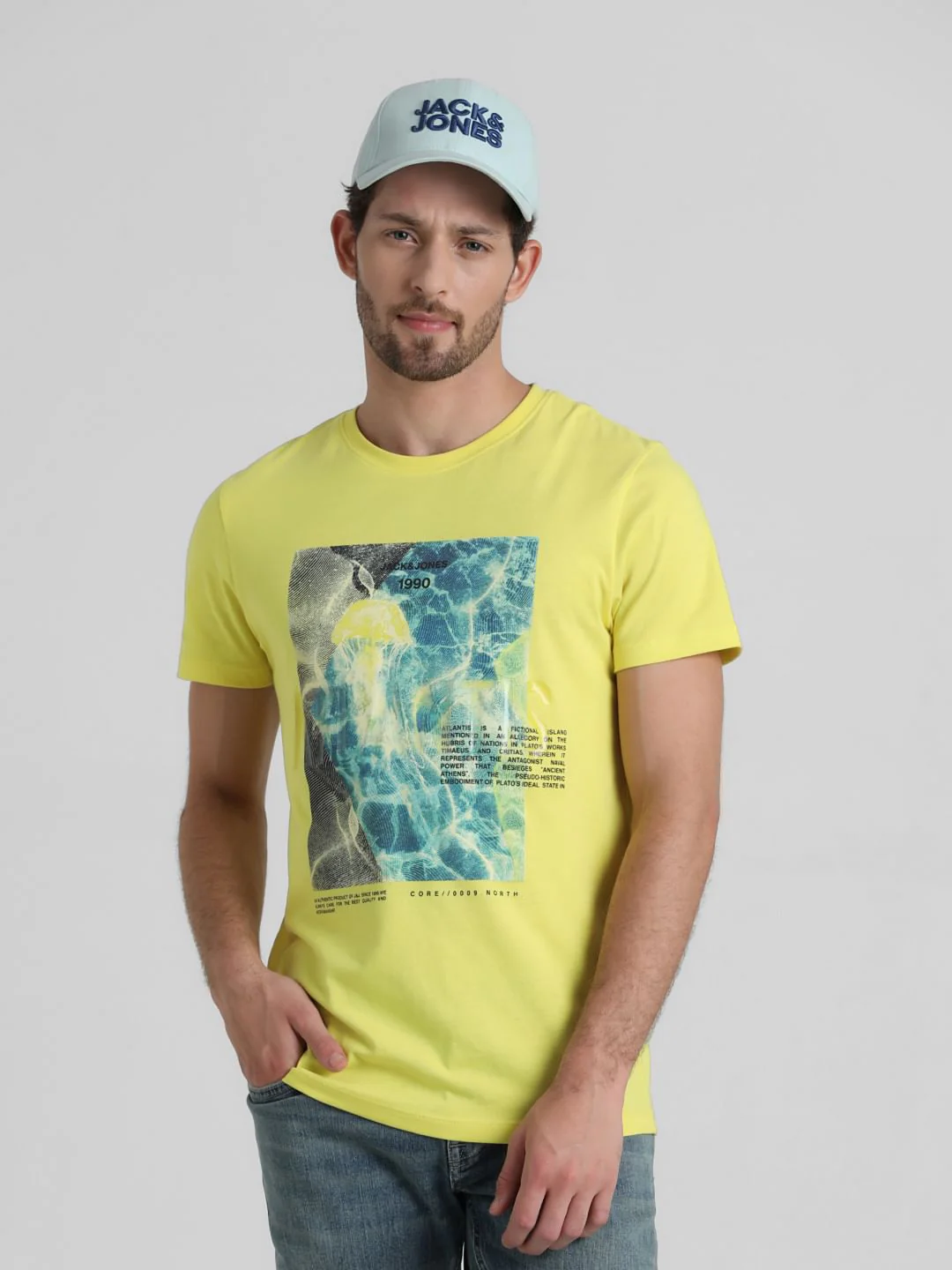 Yellow Graphic Print T-shirt