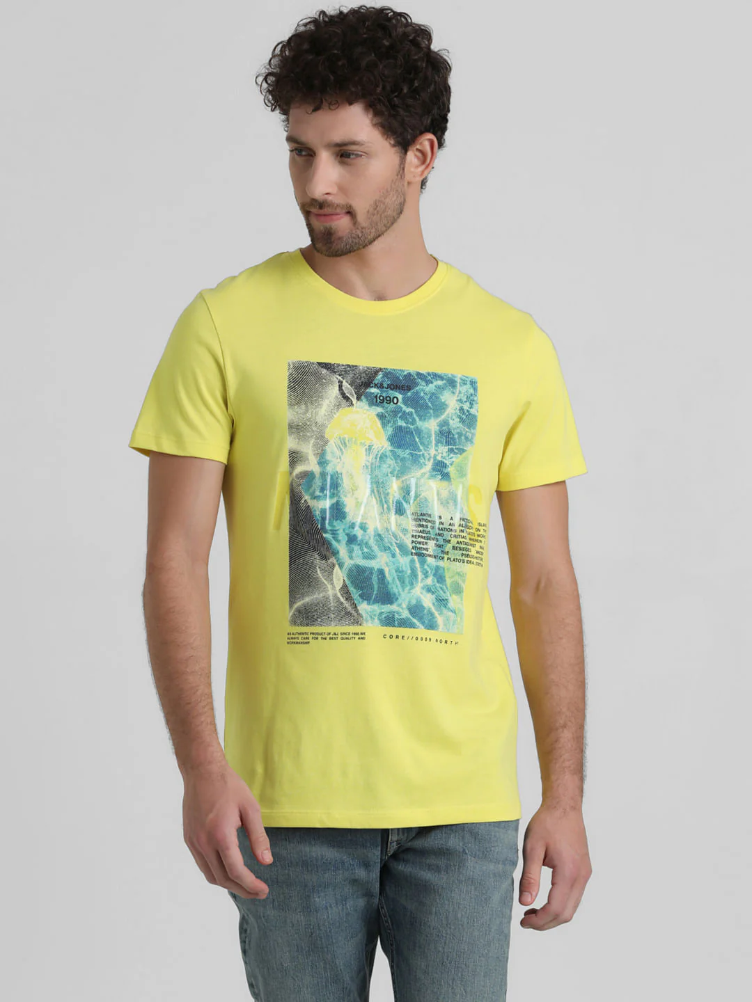 Yellow Graphic Print T-shirt - Image 2