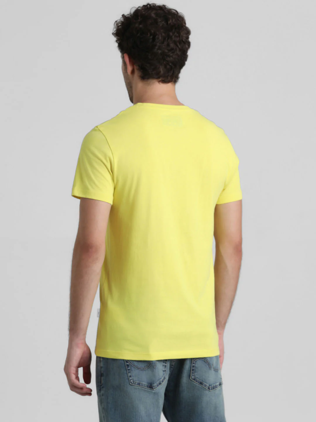 Yellow Graphic Print T-shirt - Image 4