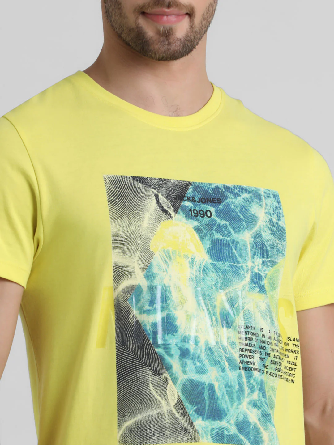 Yellow Graphic Print T-shirt - Image 5