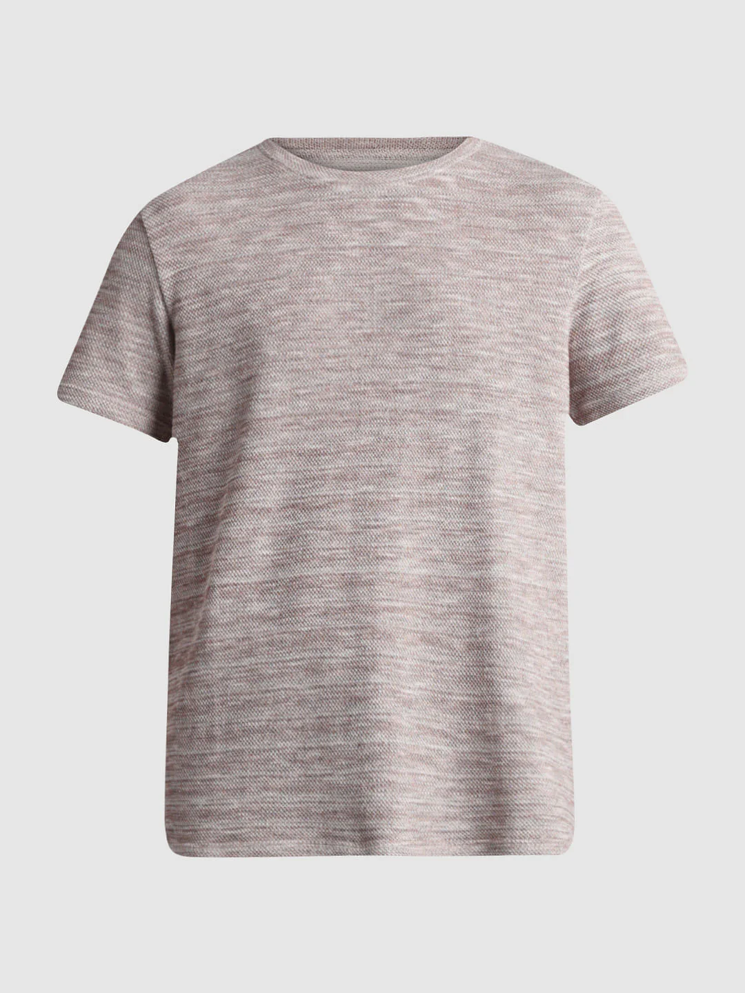 Beige Knitted Crew Neck T-shirt - Image 7