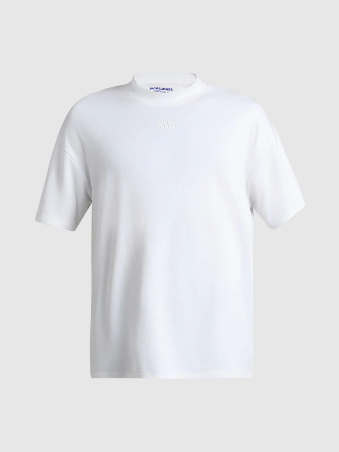 URBAN RACERS by JACK&JONES WHITE HIGH NECK CREW NECK T-SHIRT - Image 7