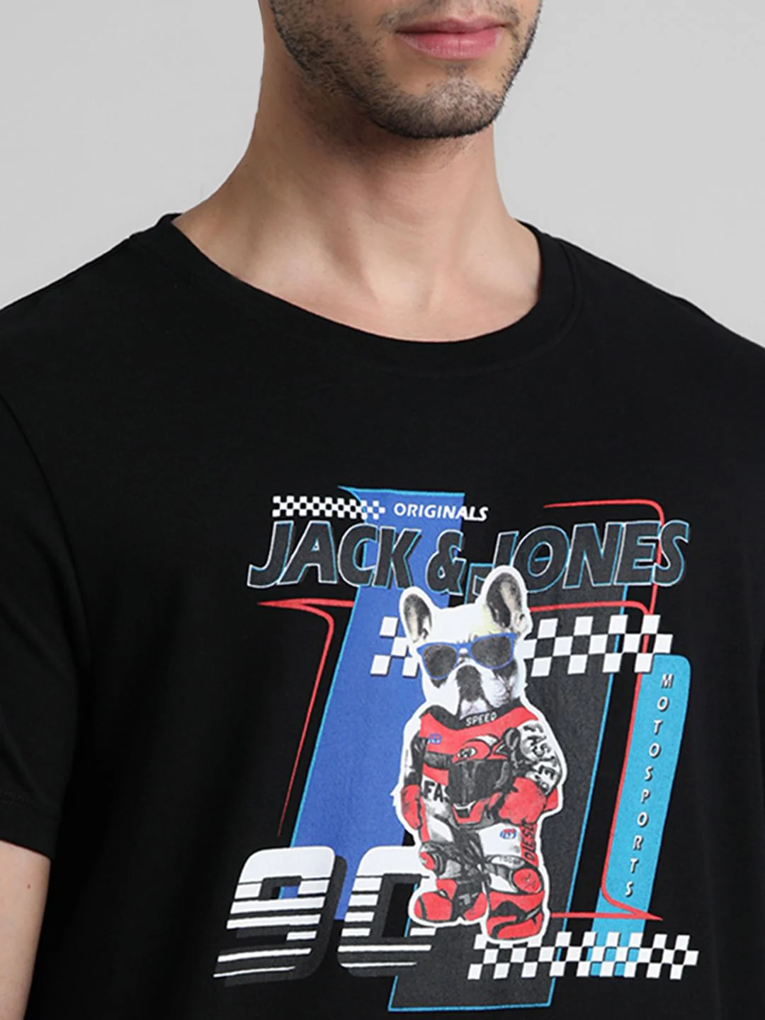 URBAN RACERS by JACK&JONES Black Racer Doggo Print T-shirt - Image 5