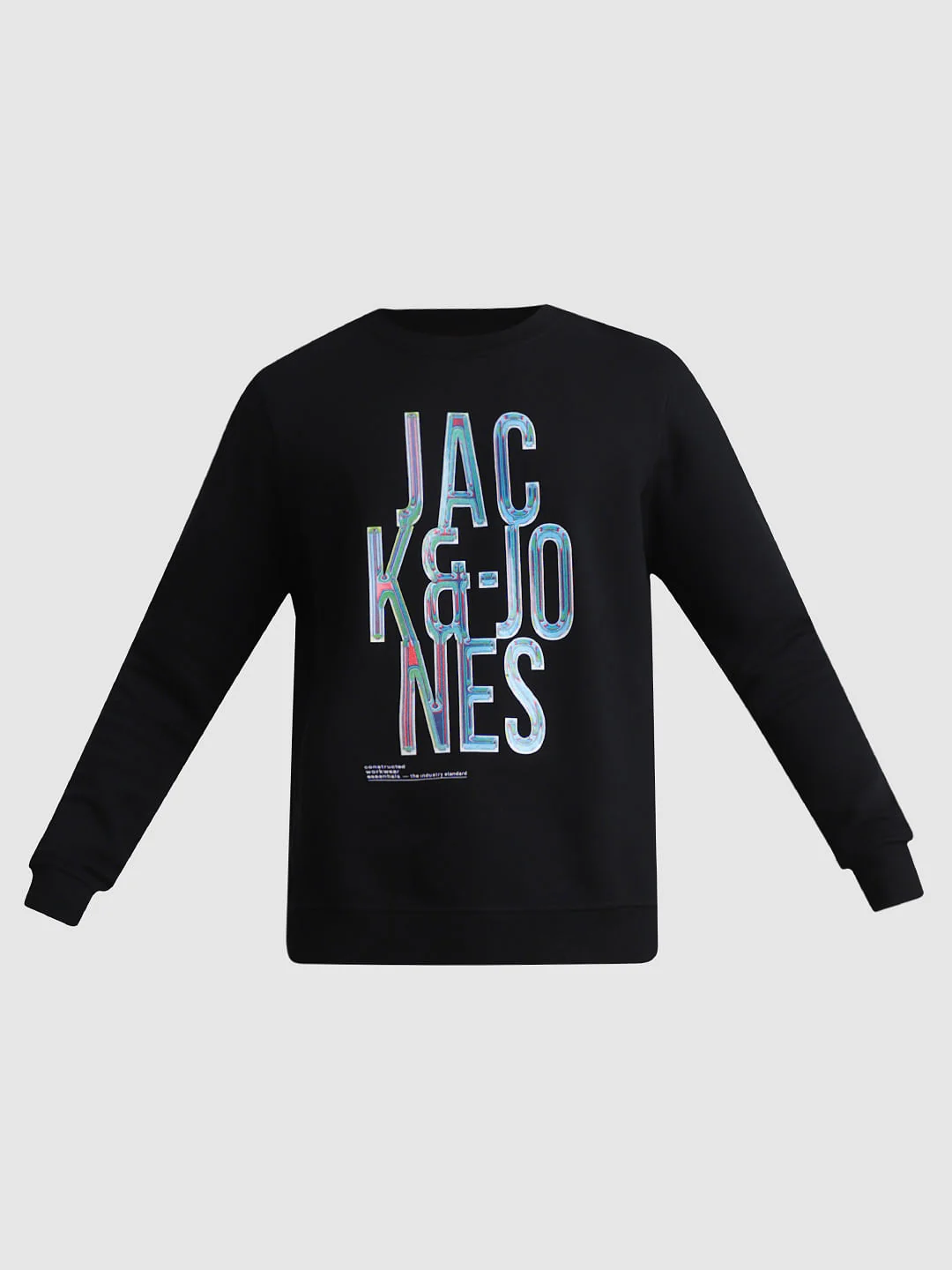Black Typographic Logo Sweatshirt - Image 7