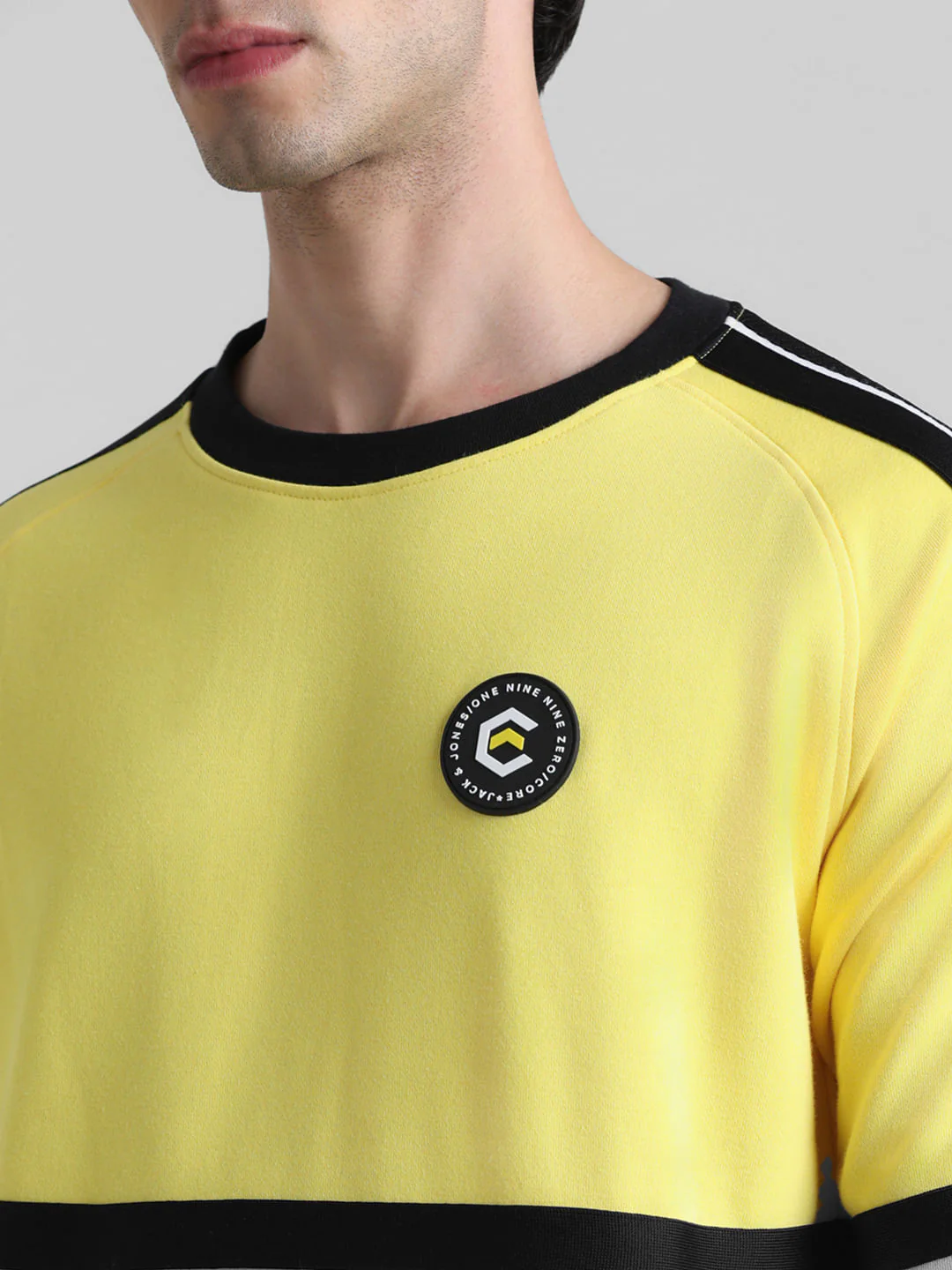 Yellow Colourblocked Sweatshirt - Image 5