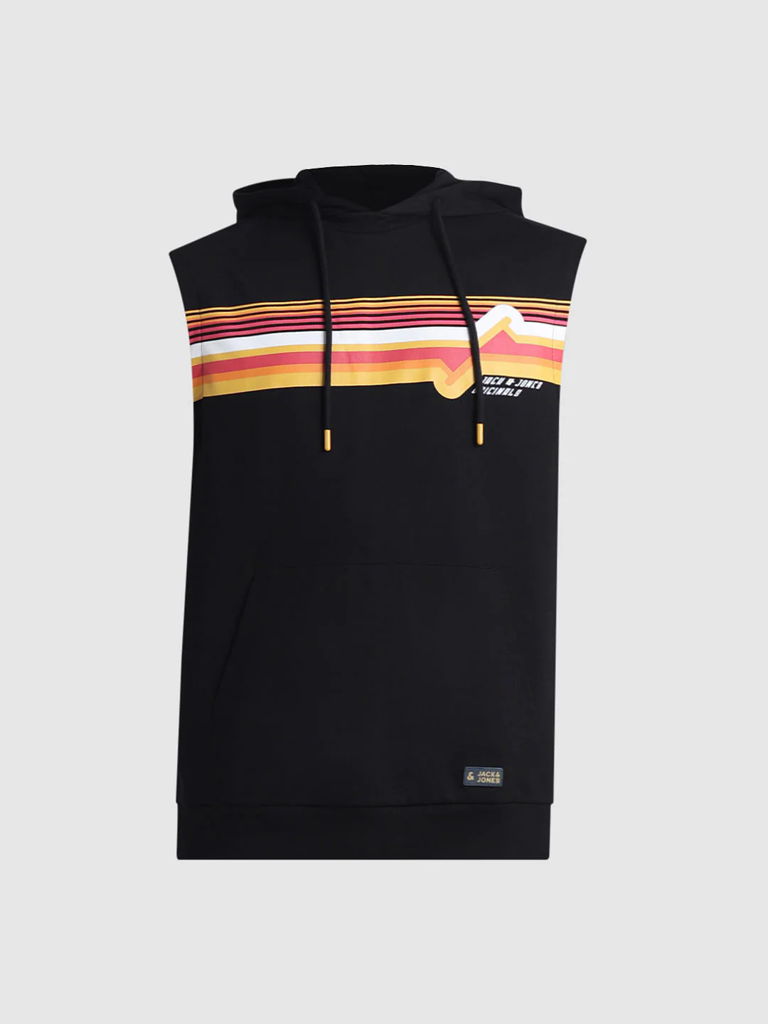 Black Printed Hooded Sweatshirt - Image 7