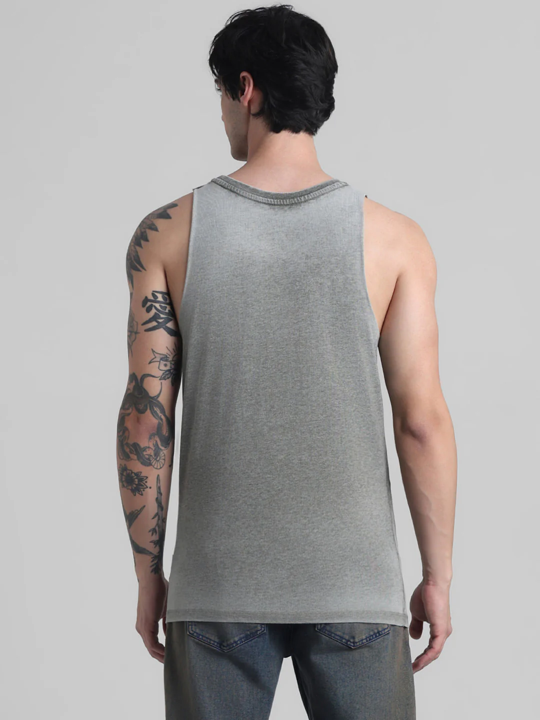 Green Knitted Crew Neck Vest - Image 4