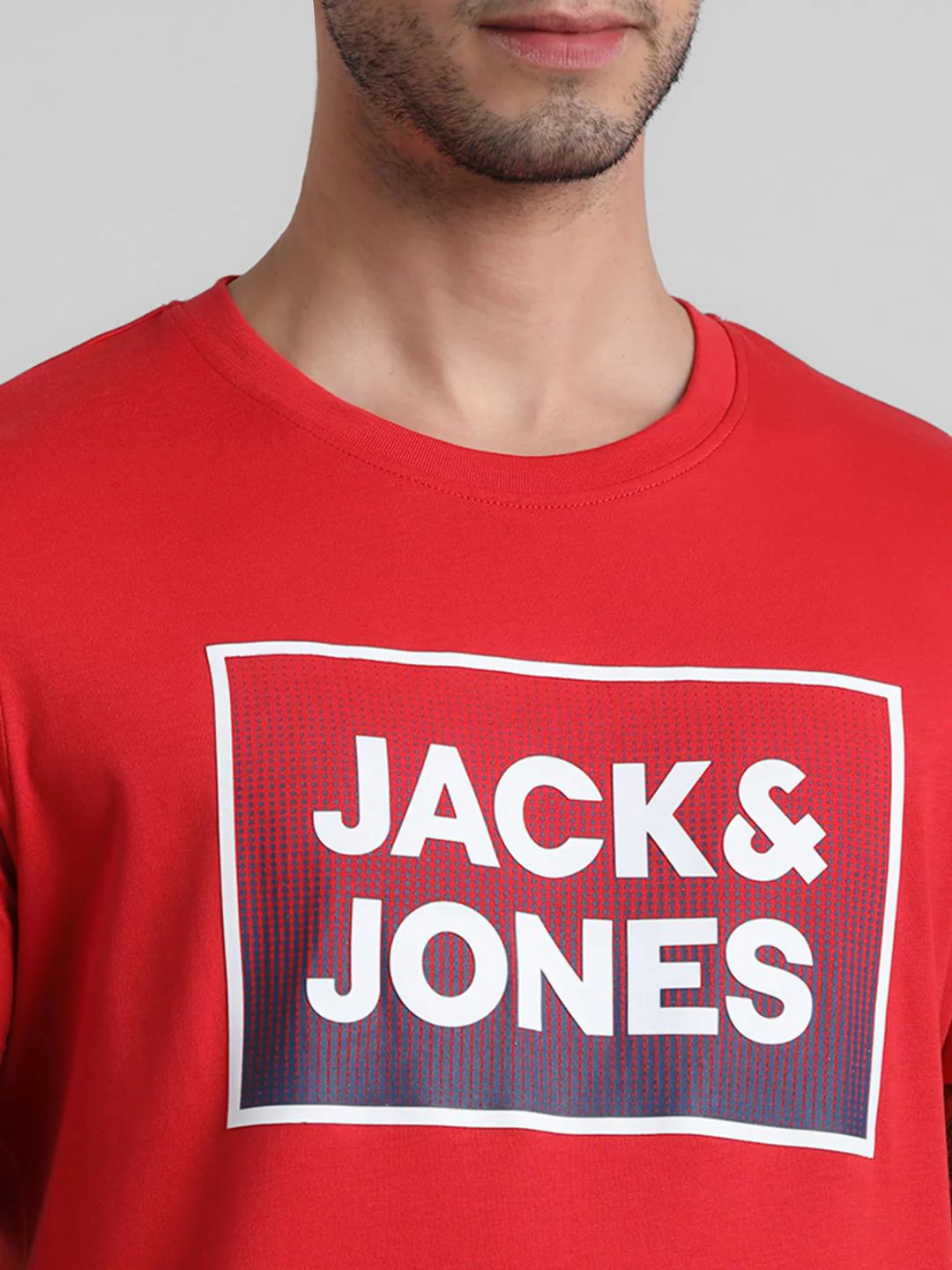 URBAN RACERS by JACK&JONES Red Logo Chest Print T-shirt - Image 5
