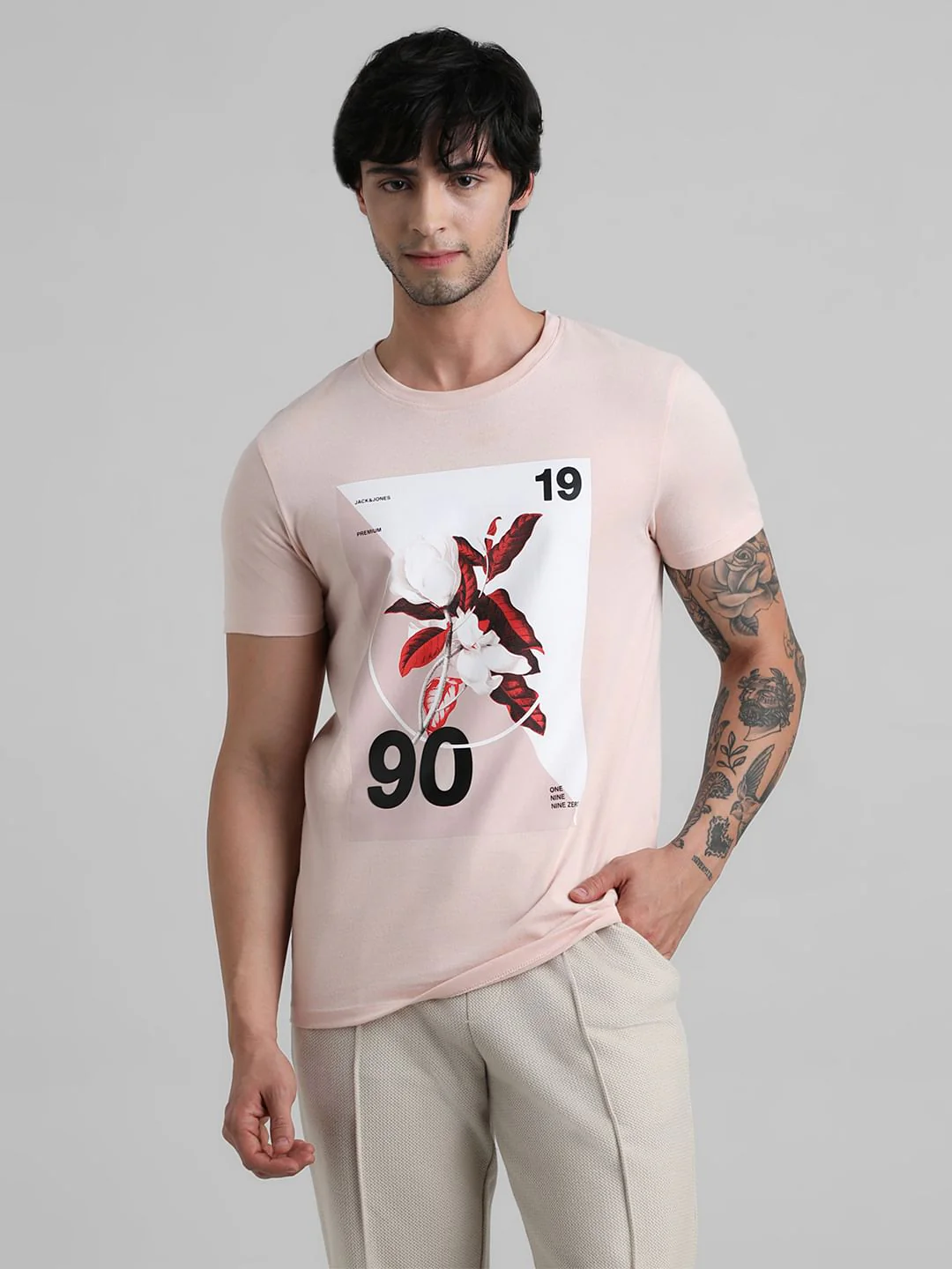 Pink Graphic Print T-shirt - Image 2
