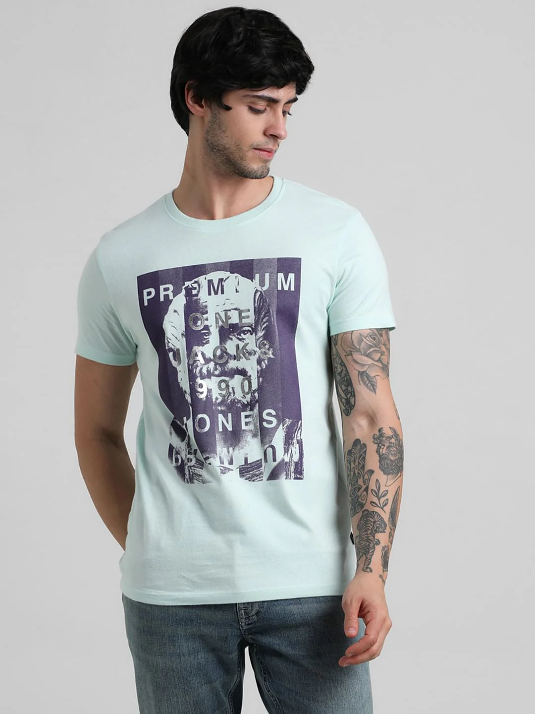 Green Logo Graphic Print T-shirt - Image 2