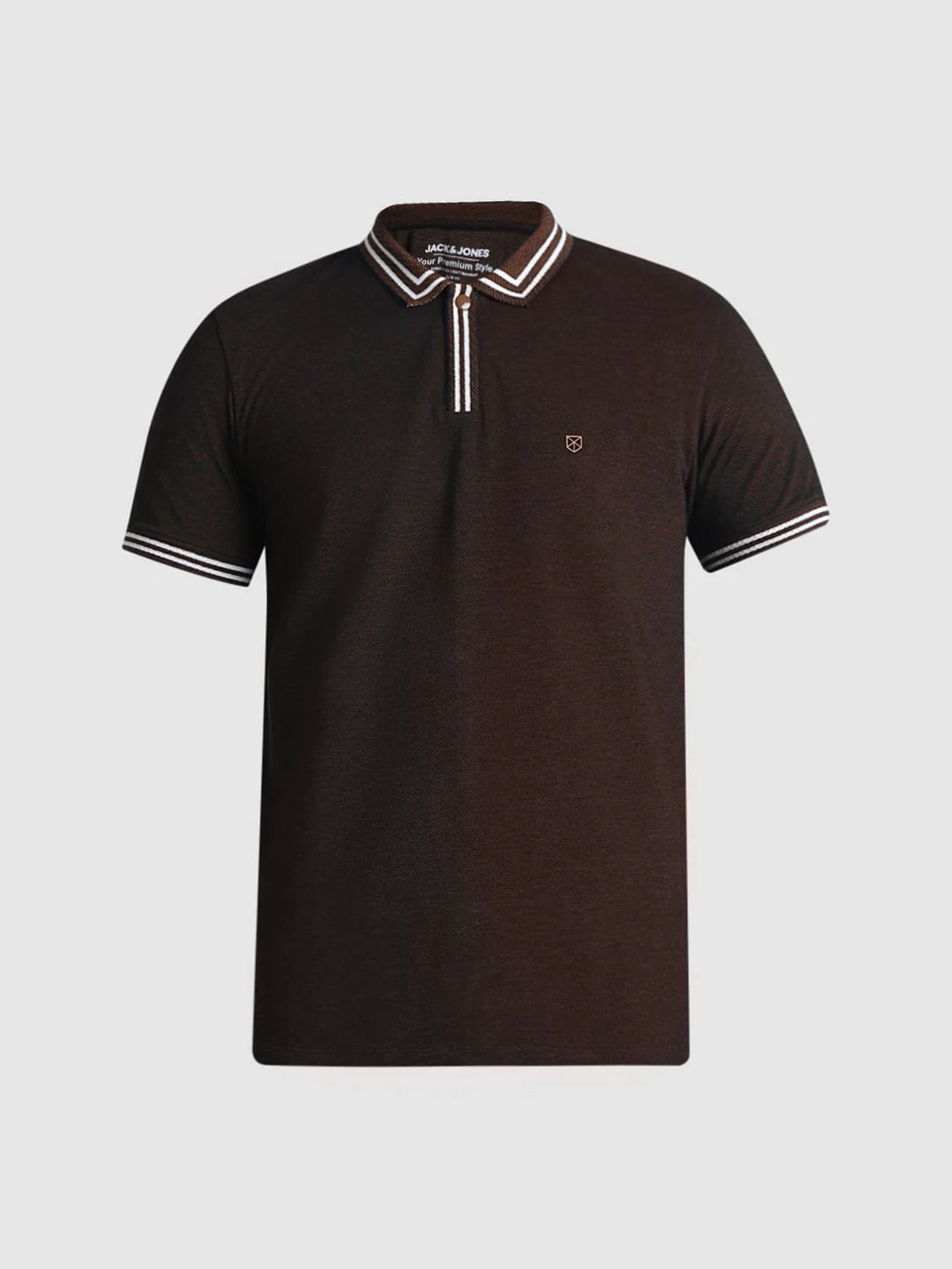 Golden Brown Cotton Polo - Image 7