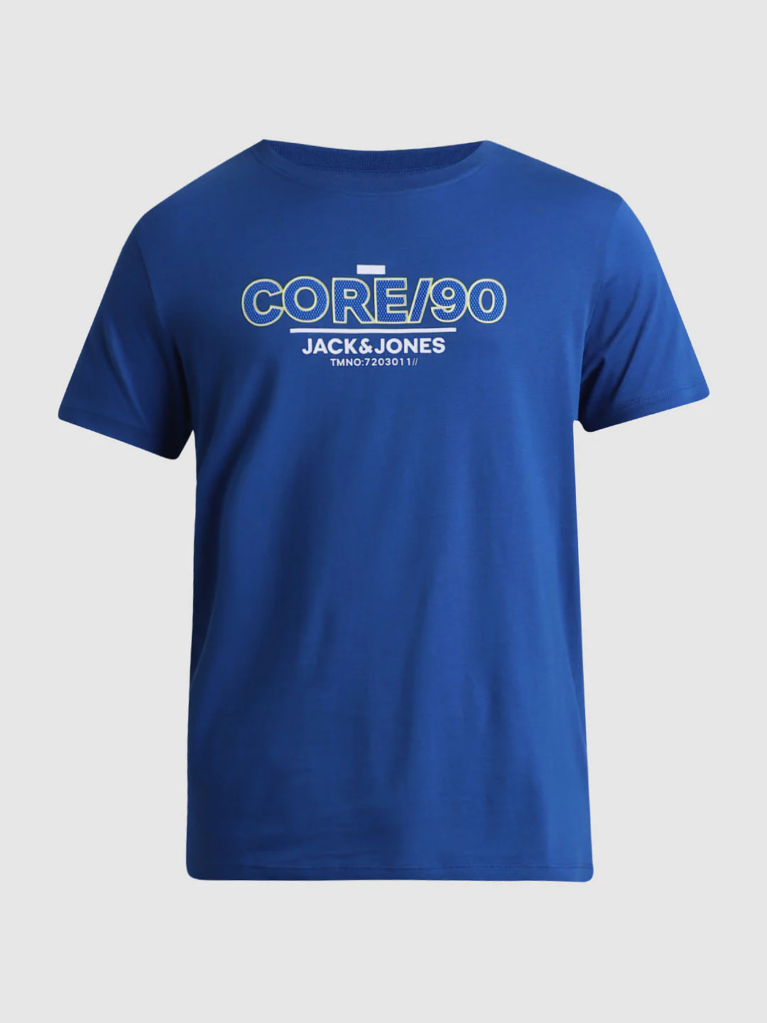 Blue Logo Print Crew Neck T-shirt - Image 8