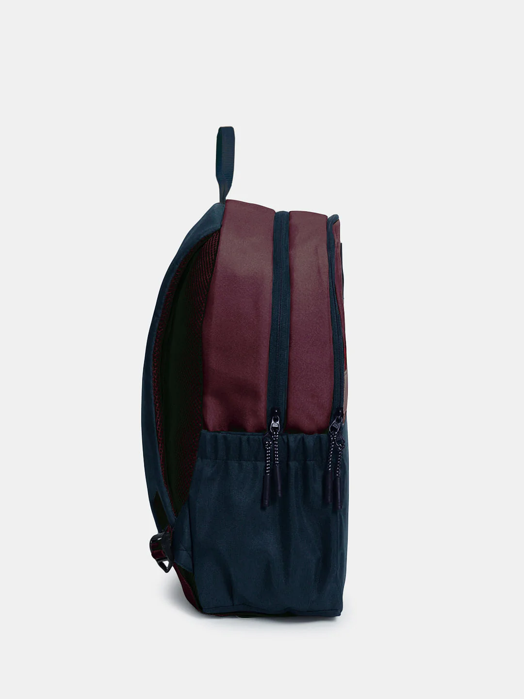 Navy Blue Colourblocked Backpack - Image 3