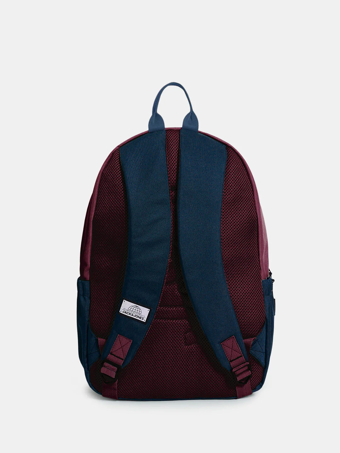 Navy Blue Colourblocked Backpack - Image 4
