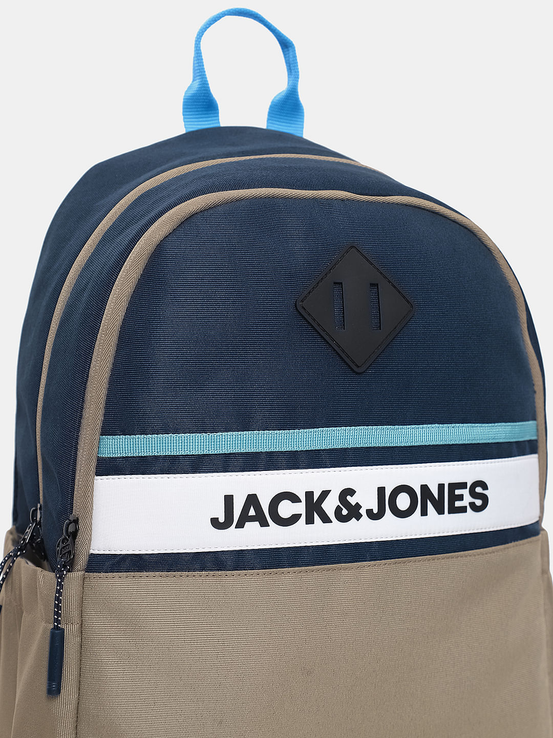 Grey Colourblocked Backpack - Image 5