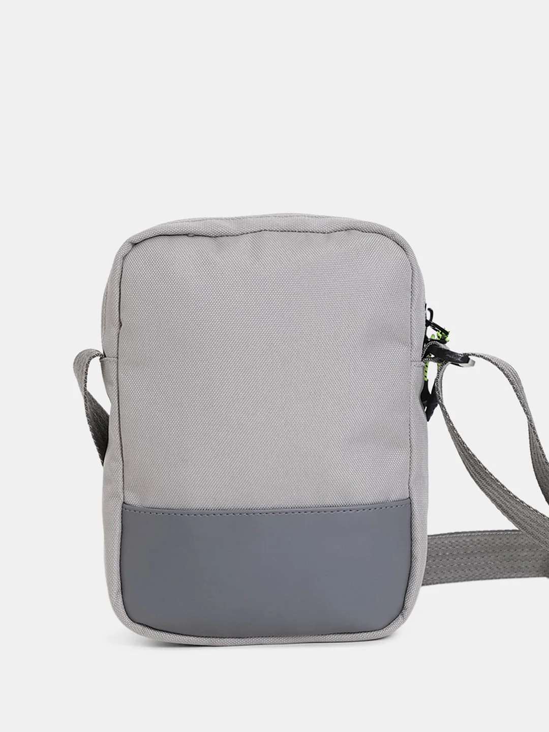 Grey Mesh Detail Sling Bag - Image 3