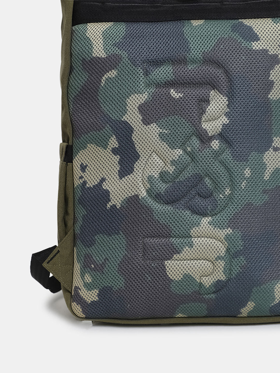 Olive Camo Print Roll-Top Backpack - Image 5