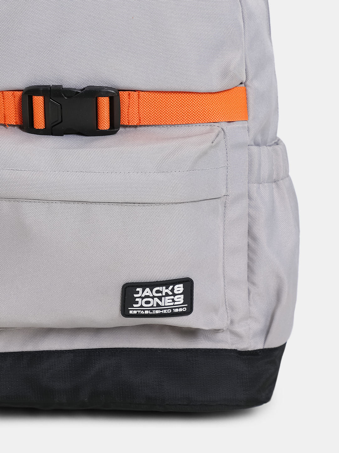 Grey & Orange Backpack - Image 4