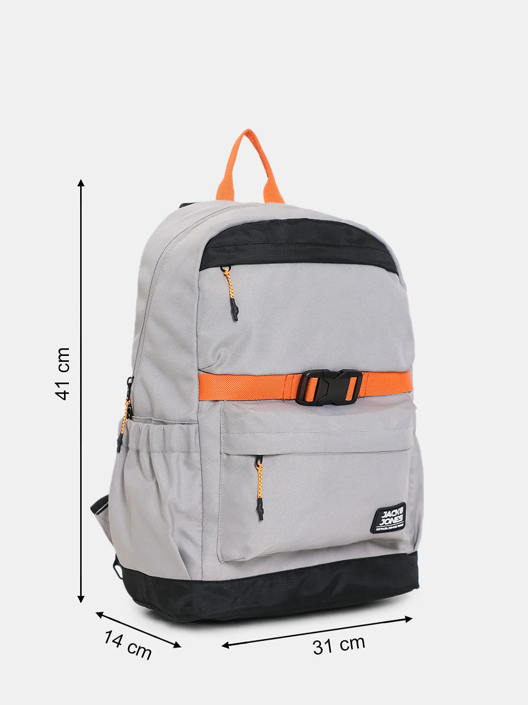 Grey & Orange Backpack - Image 7