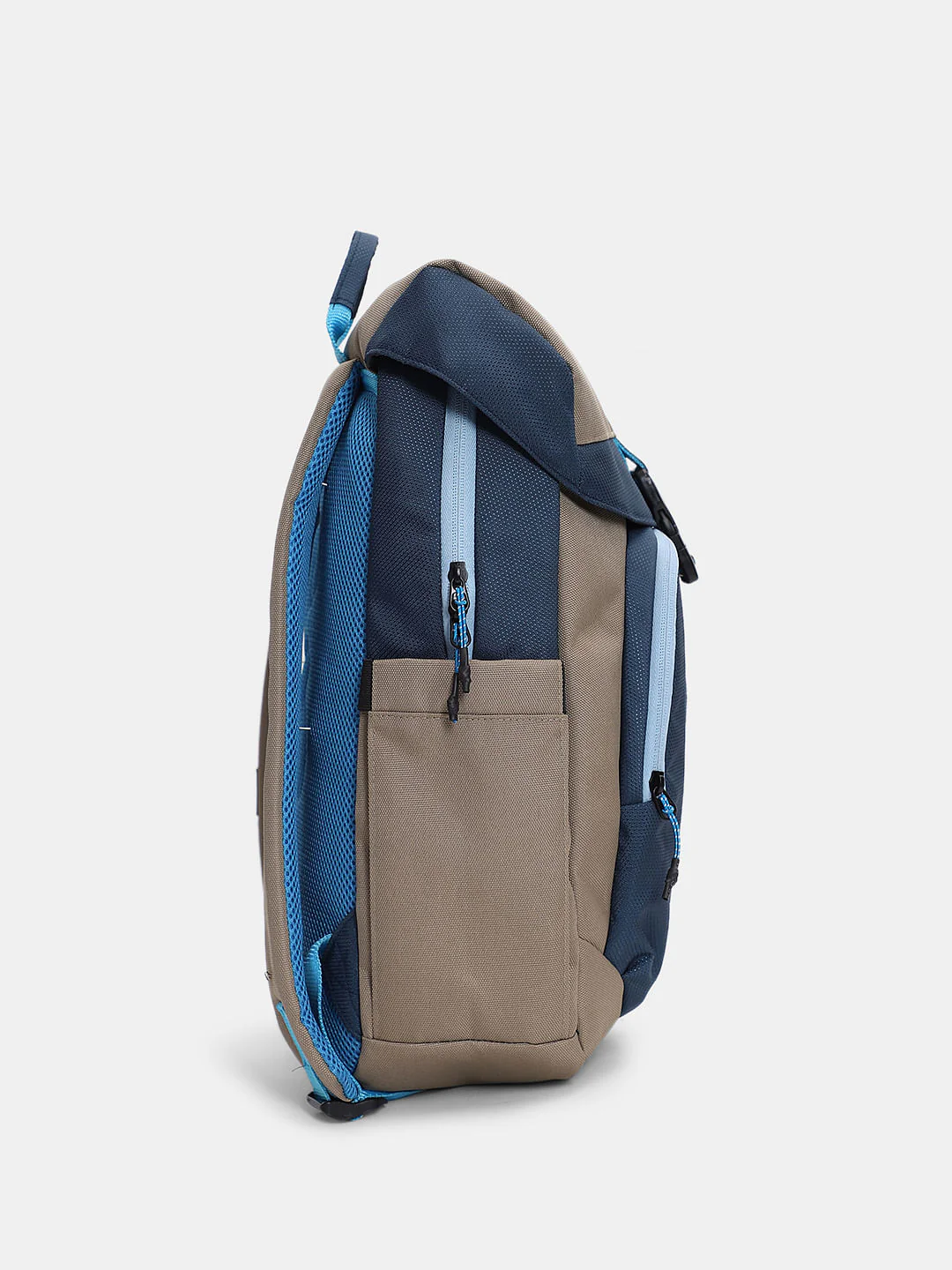 Brown Colourblocked Backpack - Image 3