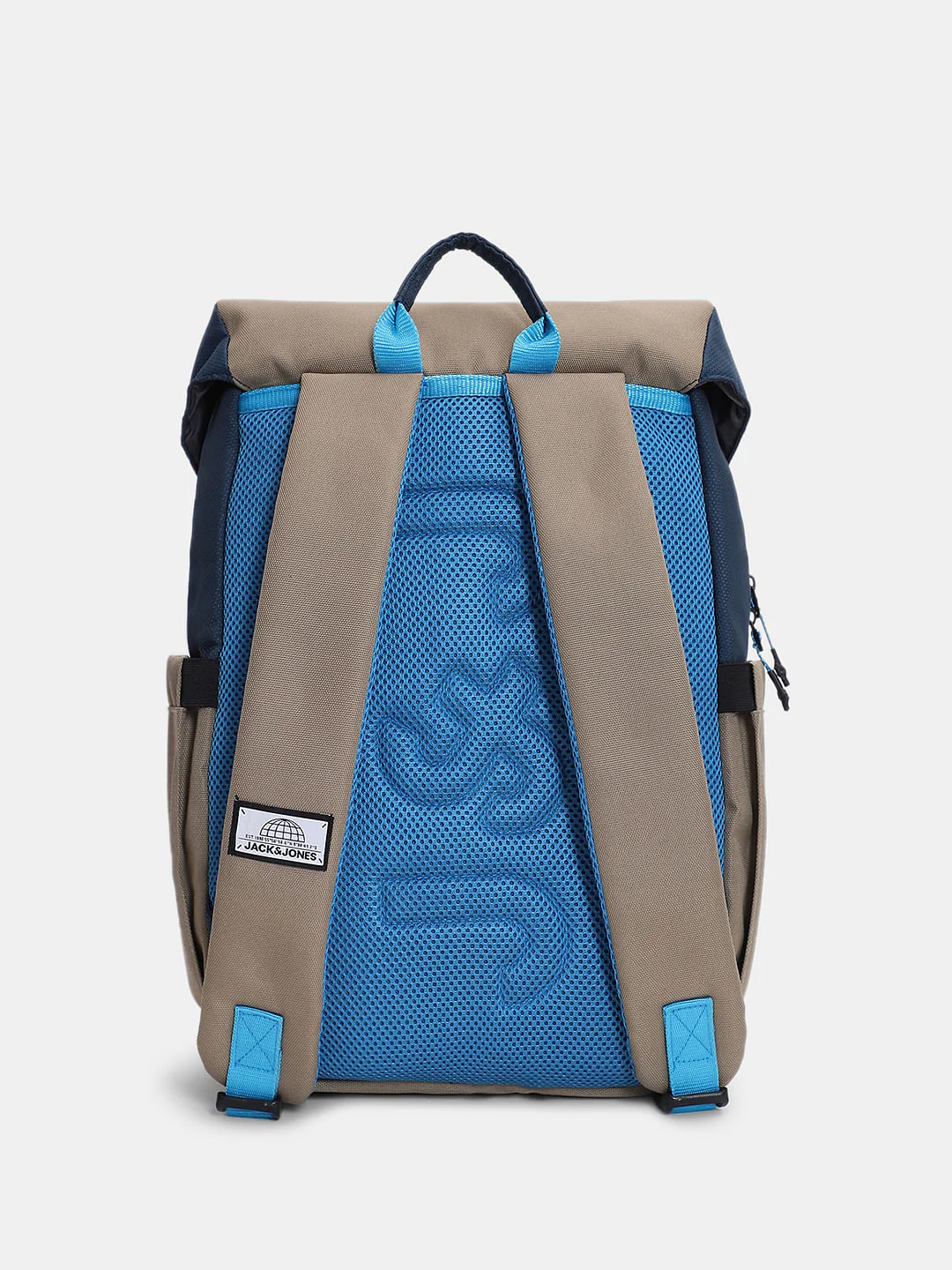 Brown Colourblocked Backpack - Image 4