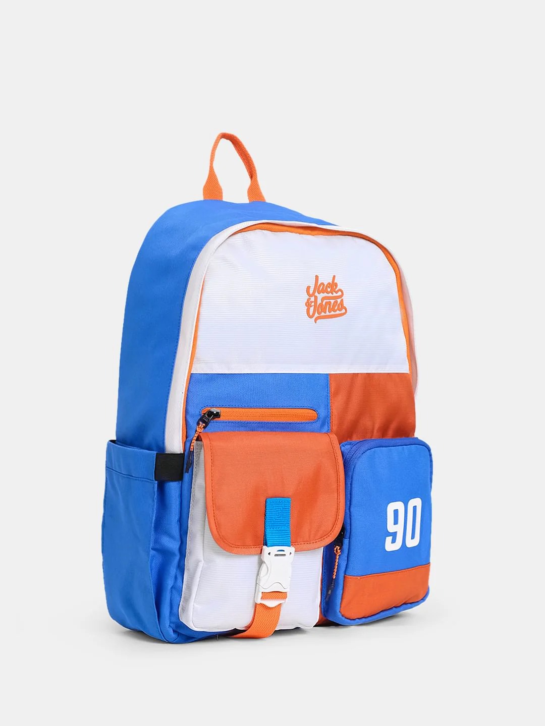 Orange Colourblocked Backpack - Image 2