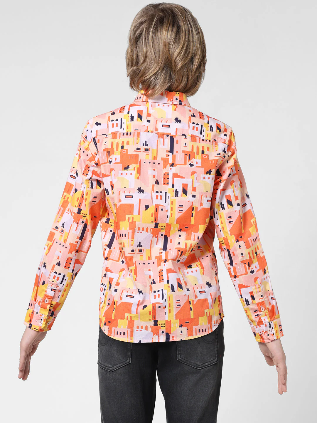 Boys Printed Cotton Shirt - Image 8