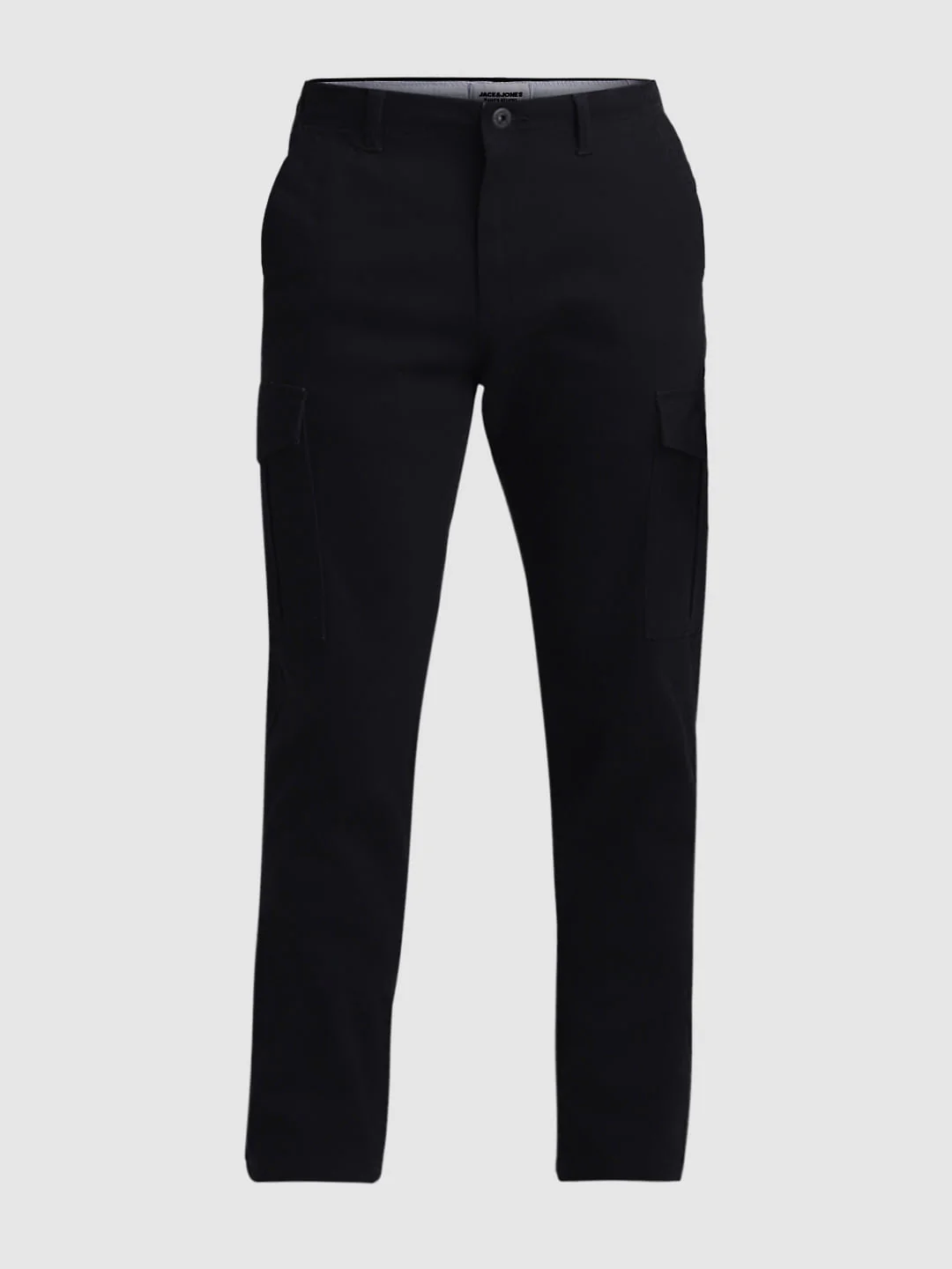 Black Mid Rise Slim Fit Pants - Image 6