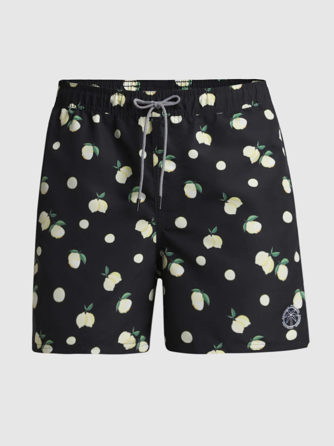 Black Printed Swim Shorts - Image 6