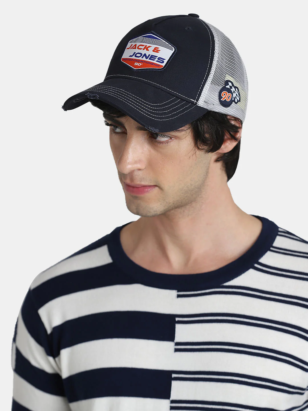 URBAN RACERS by Blue Moto-Badge Trucker Cap - Image 6