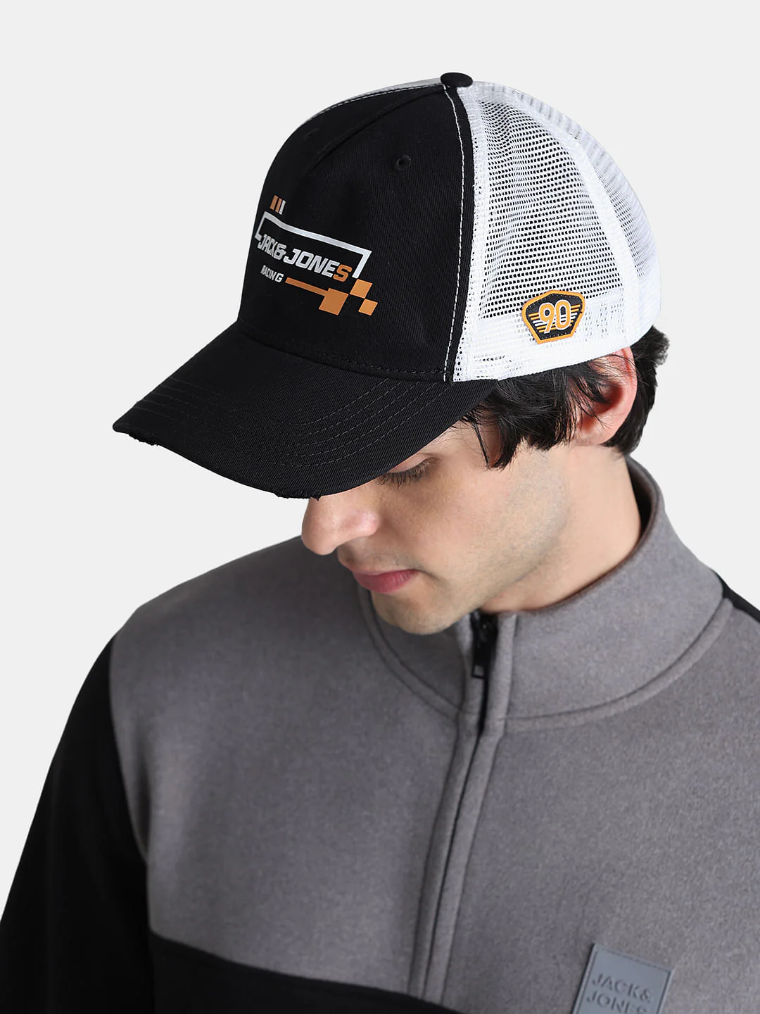 URBAN RACERS by JACK&JONES Black Trucker Cap - Image 6