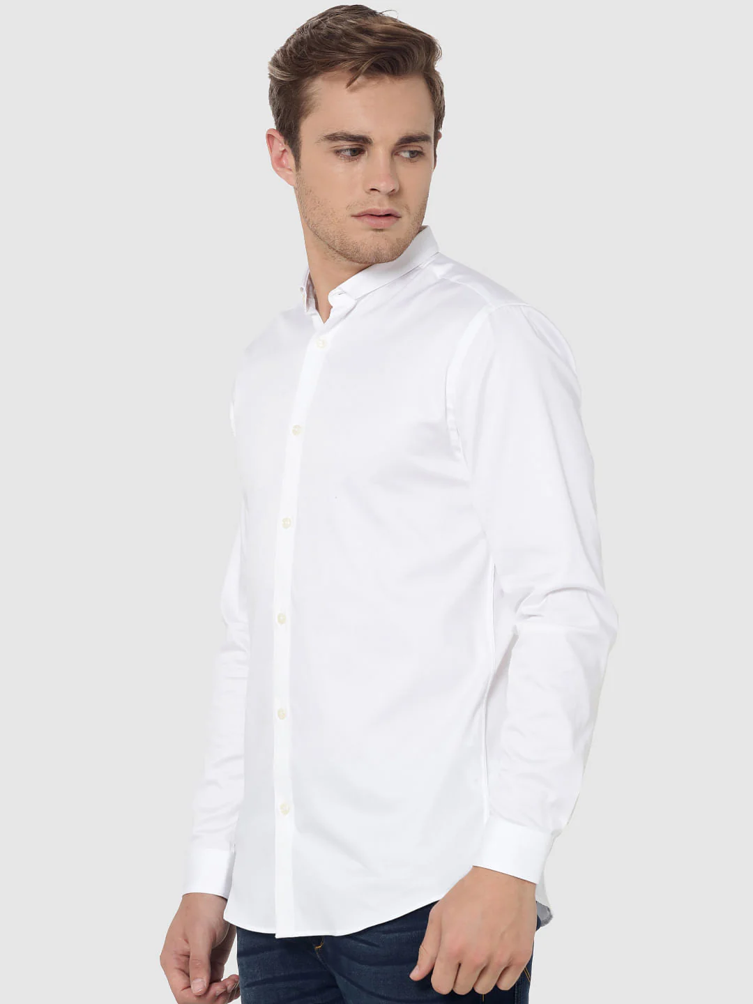White Full Sleeves Shirt - Image 3
