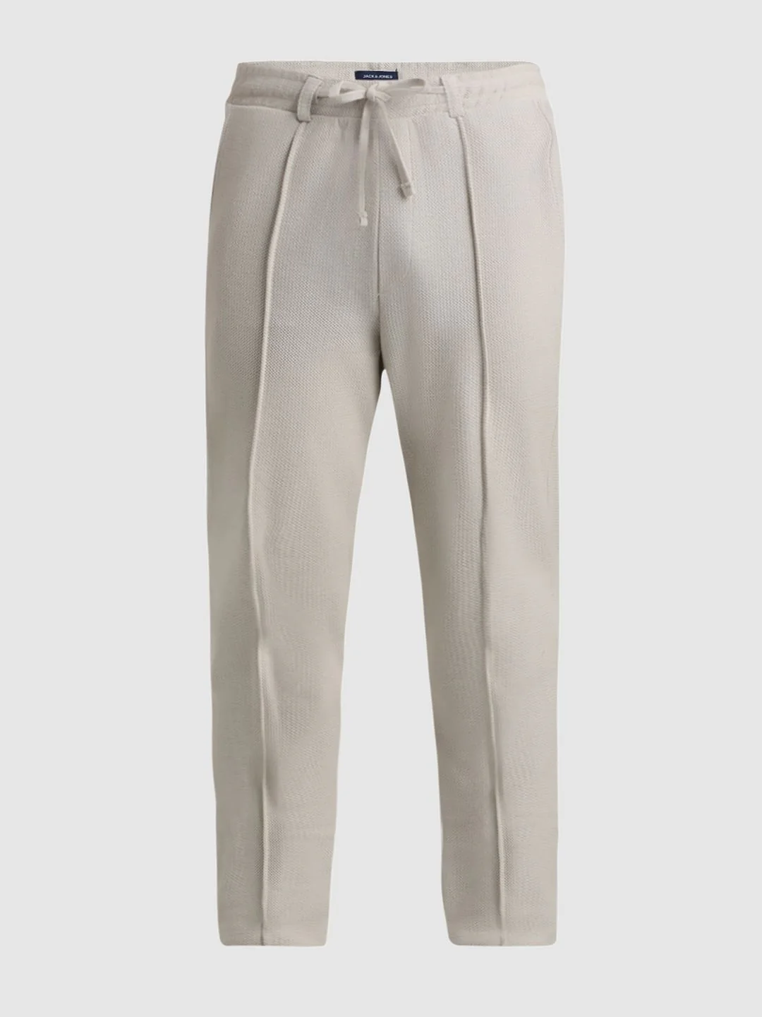 Beige Low Rise Jacquard Knit Sweatpants - Image 6