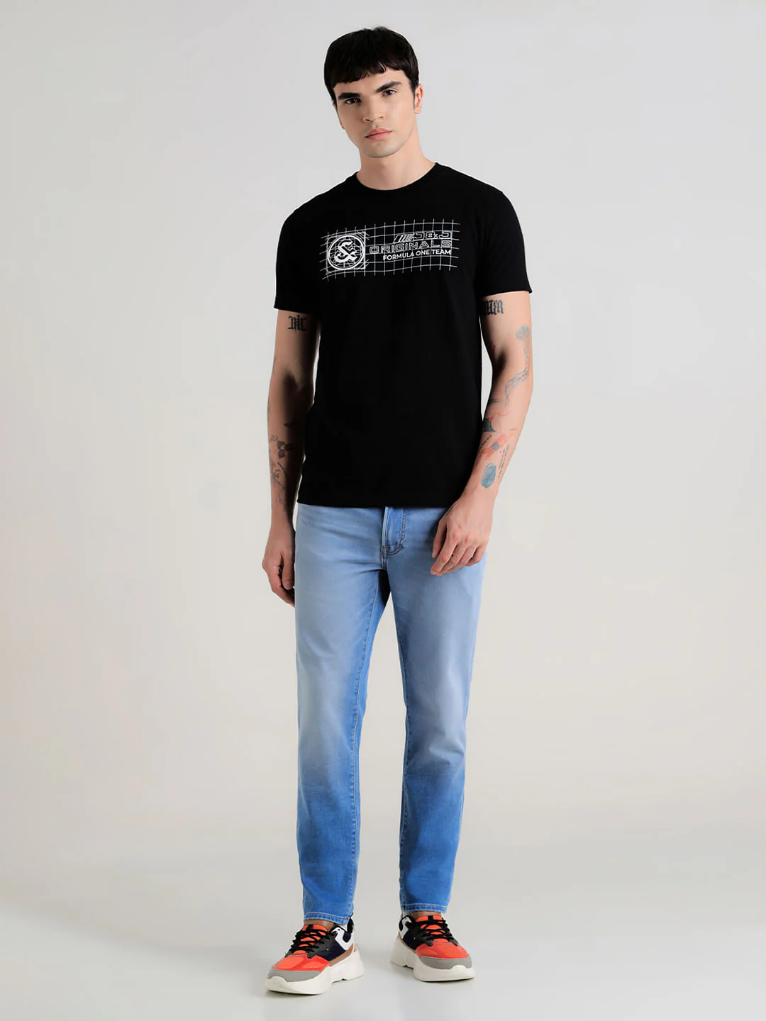 URBAN RACERS by JACK&JONES BLACK GRAPHIC PRINT T-SHIRT - Image 6