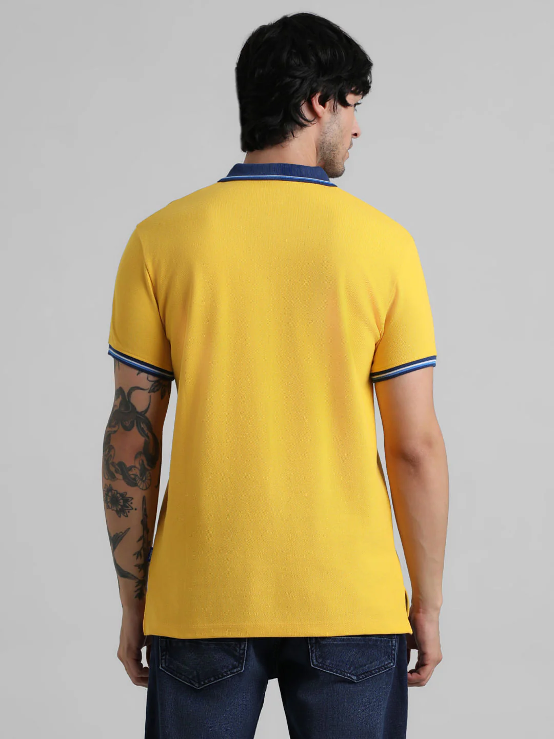 URBAN RACERS by JACK&JONES YELLOW MOTORSPORT POLO T-SHIRT - Image 4