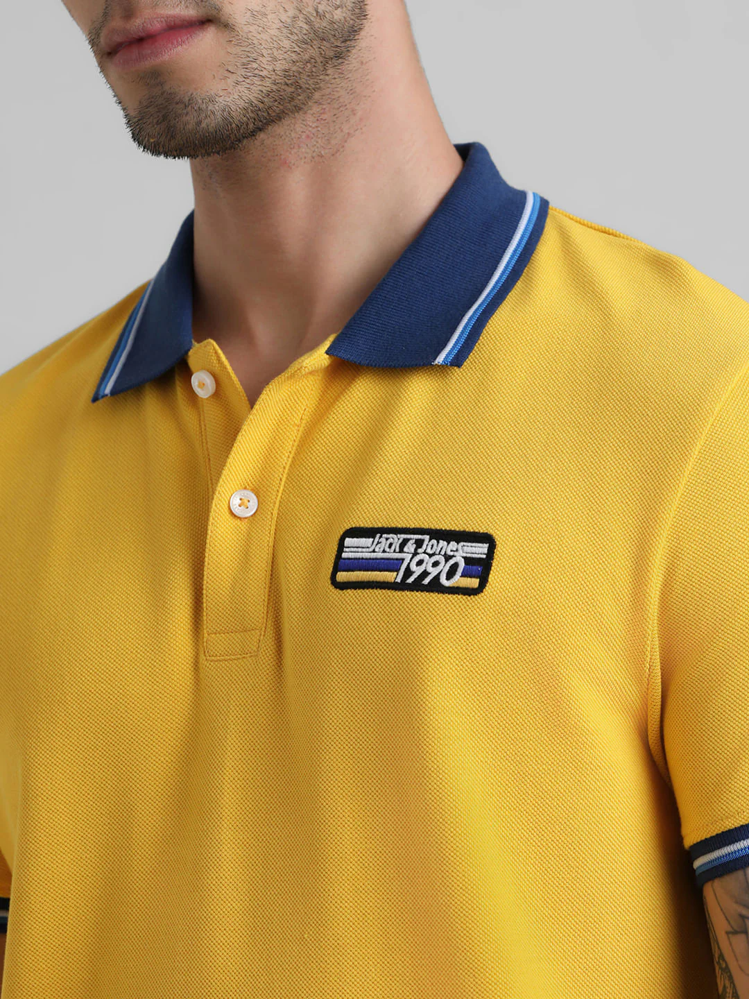 URBAN RACERS by JACK&JONES YELLOW MOTORSPORT POLO T-SHIRT - Image 5