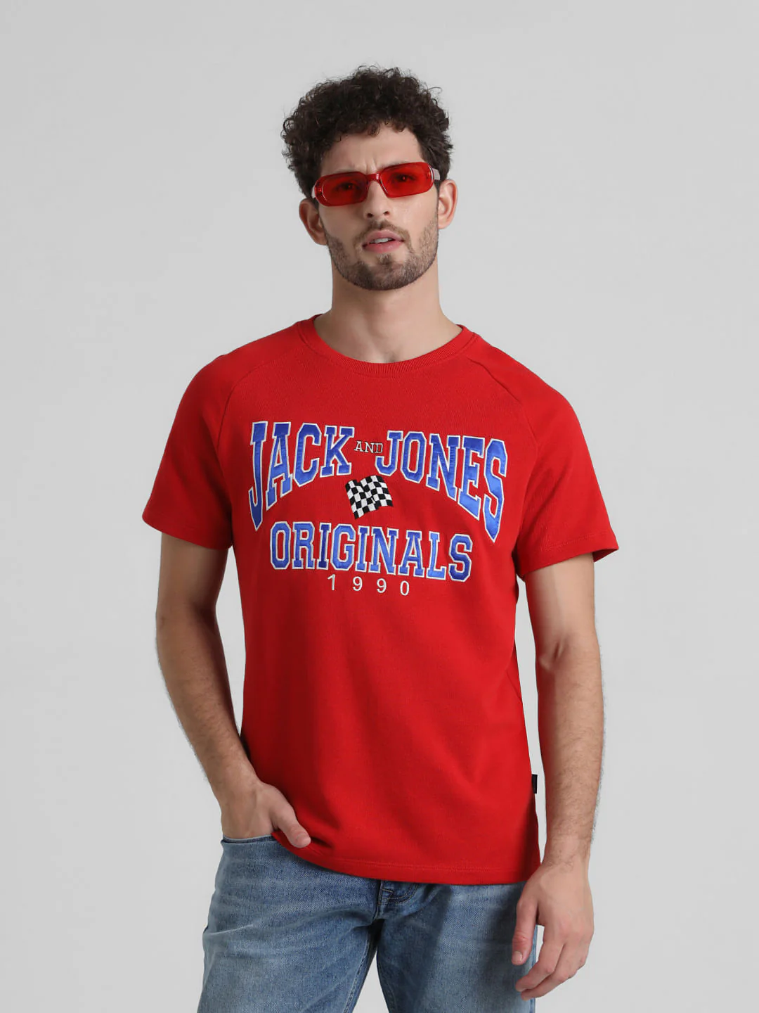 Originals Red Logo Print T-shirt