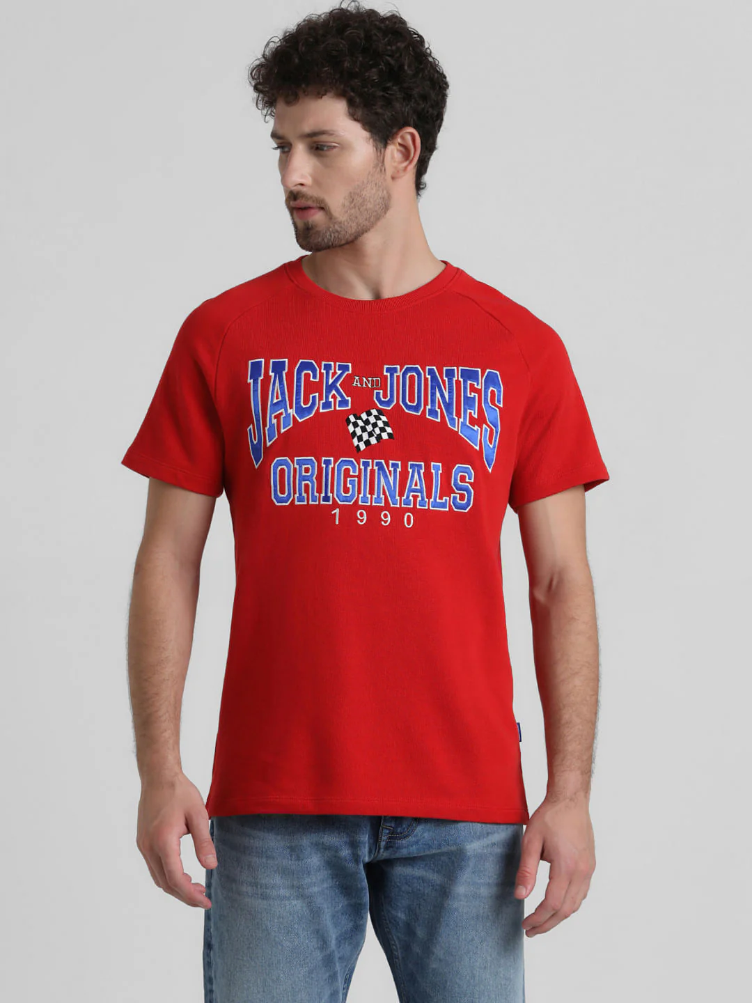 Originals Red Logo Print T-shirt - Image 2