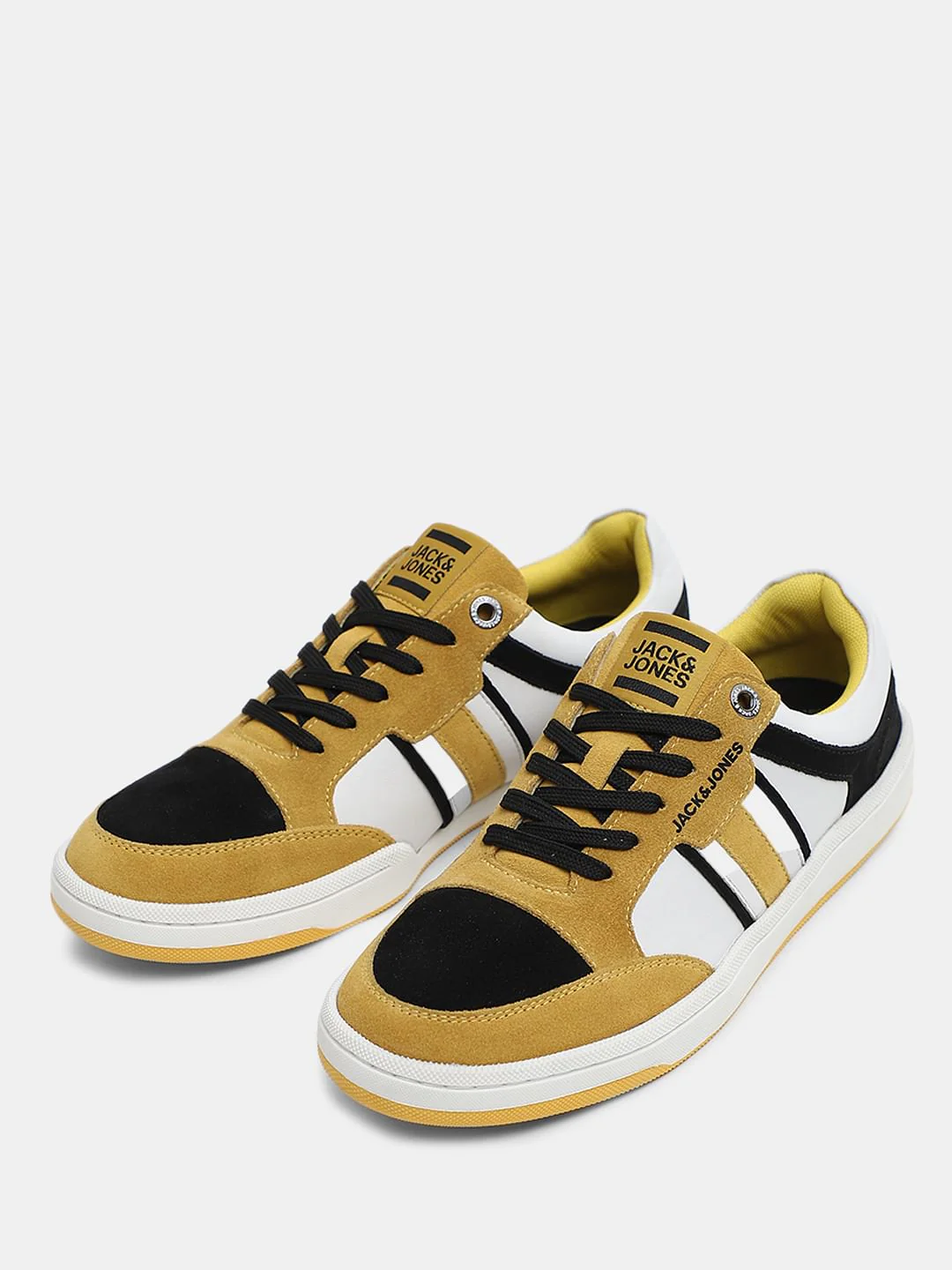 Yellow Suede Lace-Up Sneakers - Image 6
