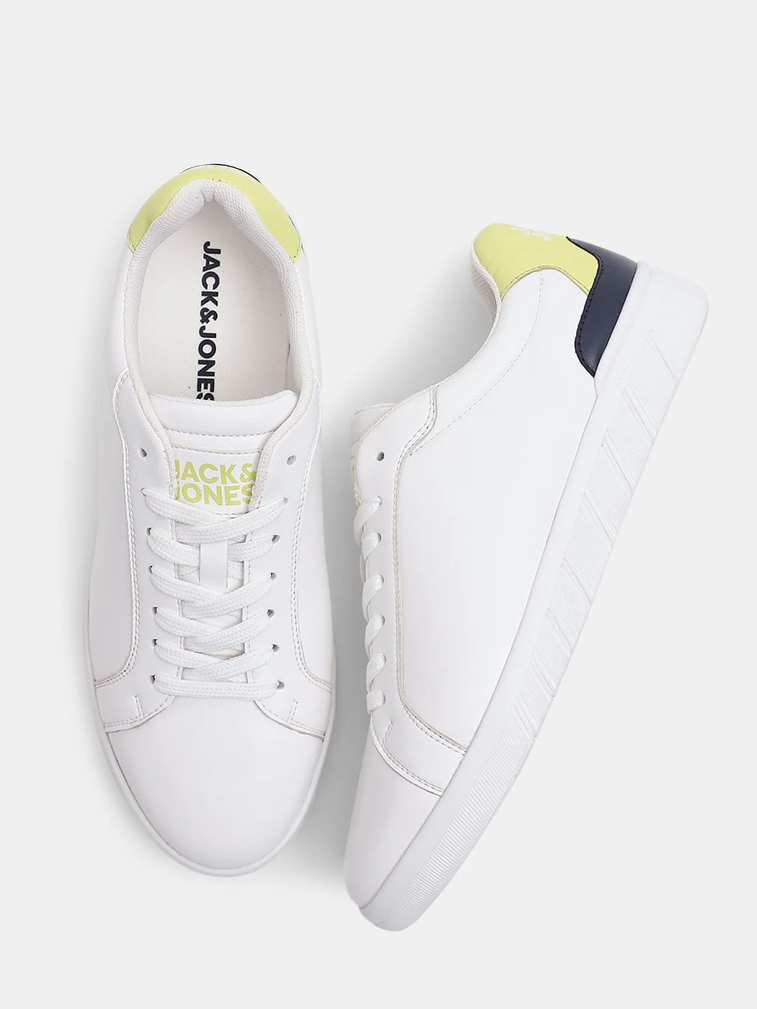 White Lace-Up Skater Sneakers - Image 3