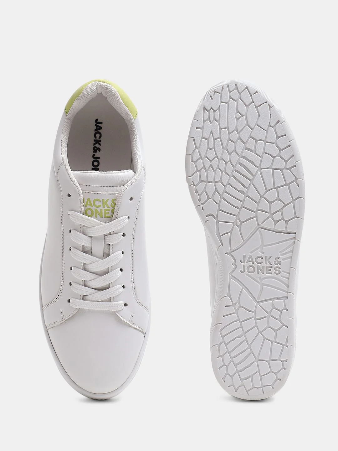 White Lace-Up Skater Sneakers - Image 5