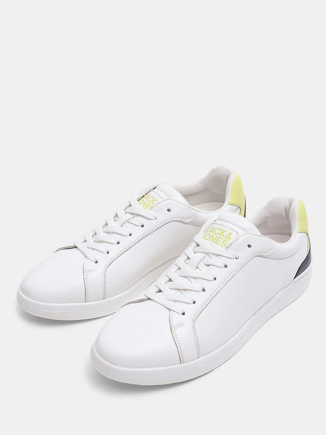 White Lace-Up Skater Sneakers - Image 6