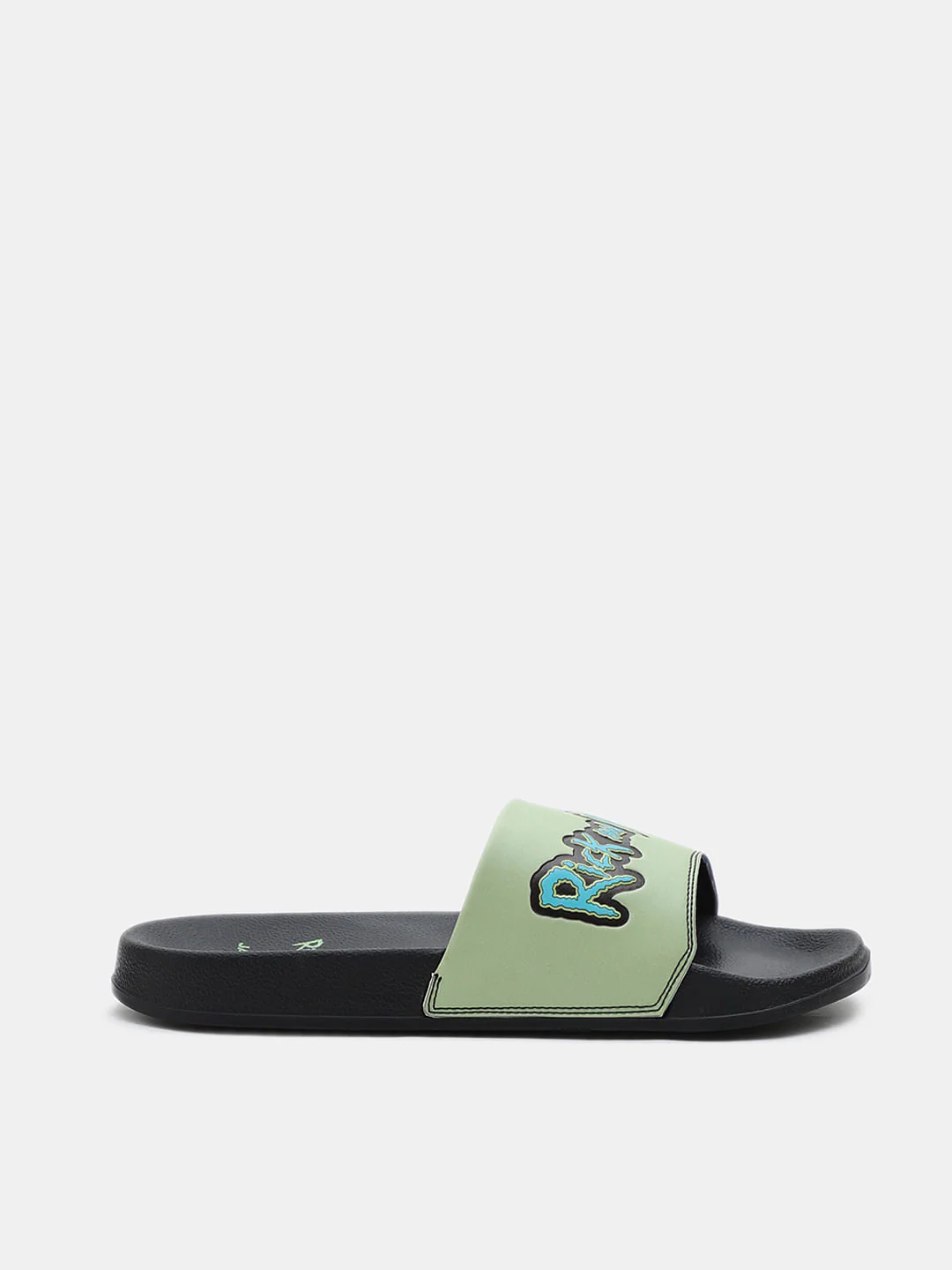 X Rick & Morty Black Typographic Print Sliders - Image 2