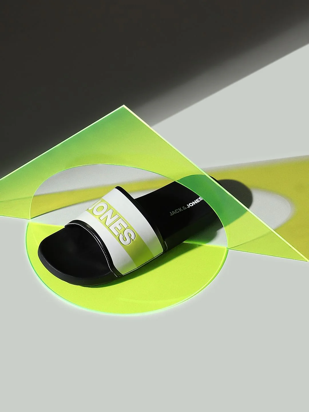 Black Logo Print Sliders