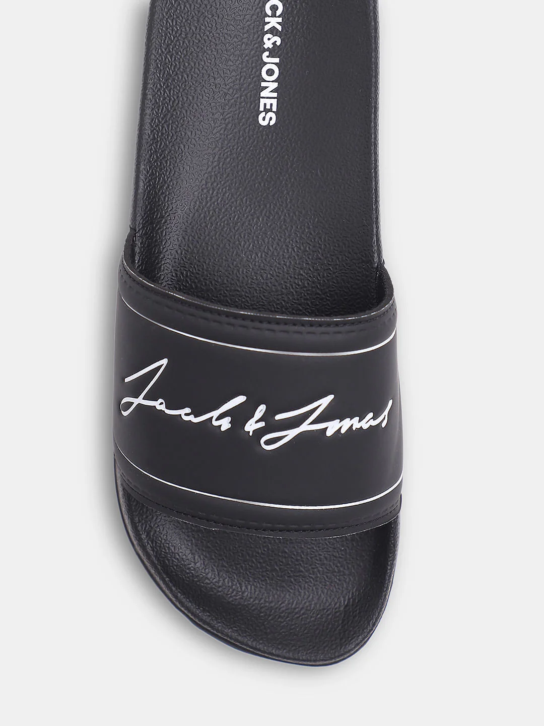 Black Cursive Logo Print Sliders - Image 7