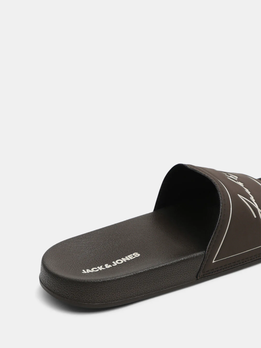 Brown Cursive Logo Pool Sliders - Image 8