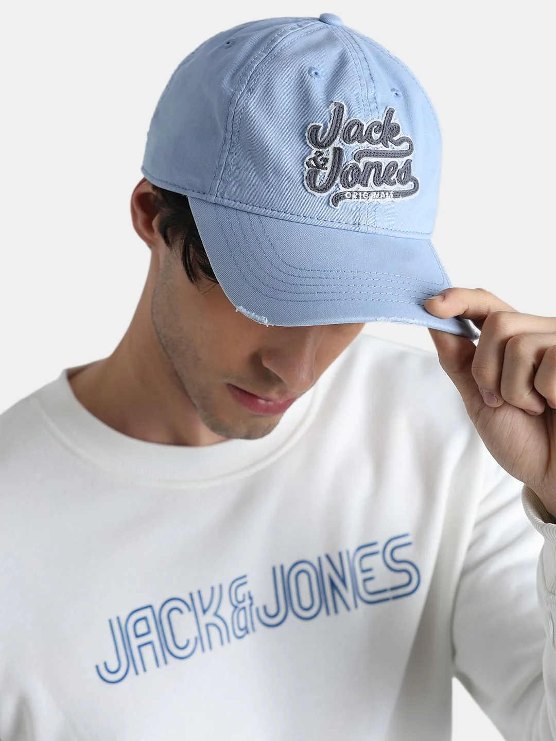 Blue Embroidered Logo Varsity Cap - Image 6