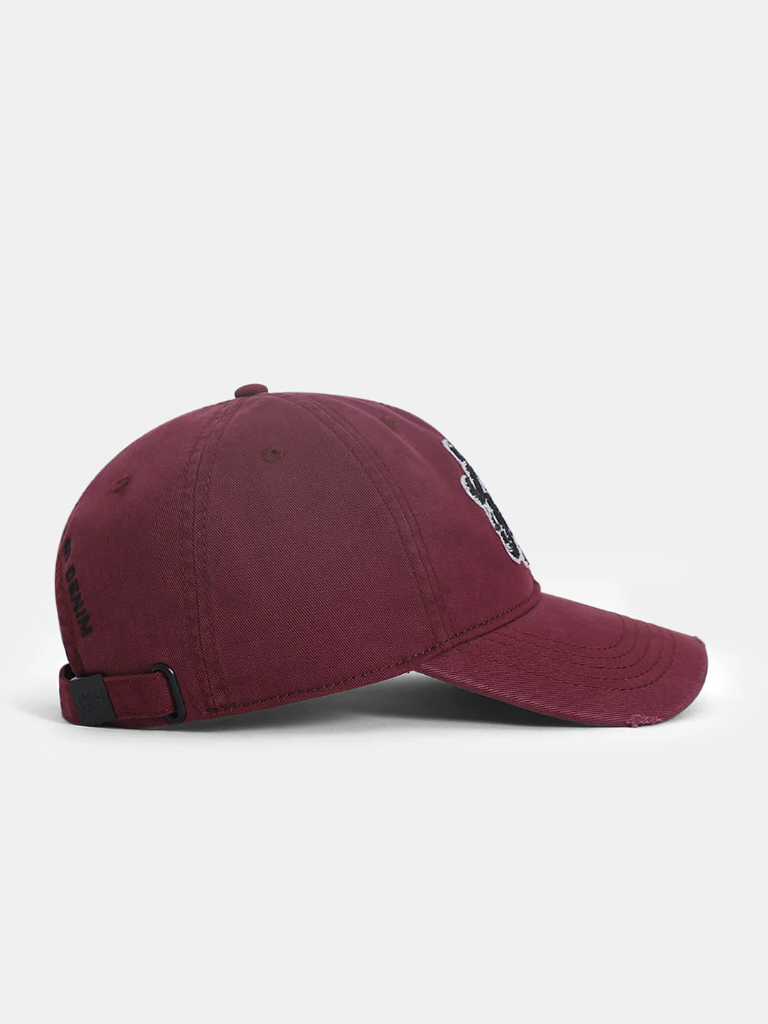 Maroon Embroidered Logo Varsity Cap - Image 3