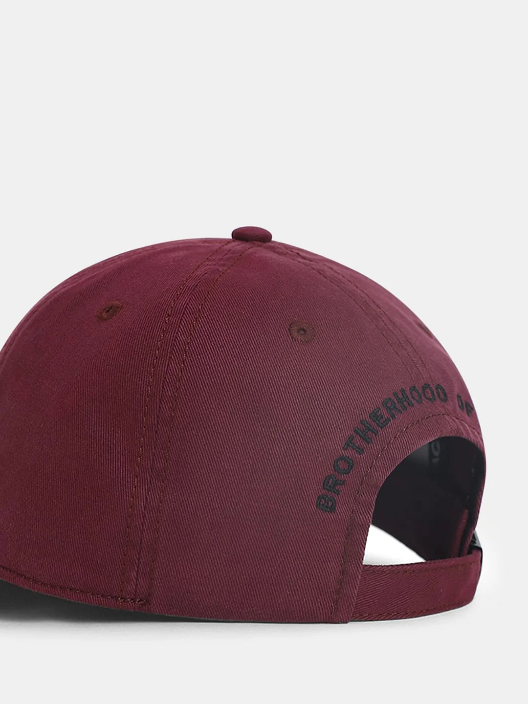 Maroon Embroidered Logo Varsity Cap - Image 5